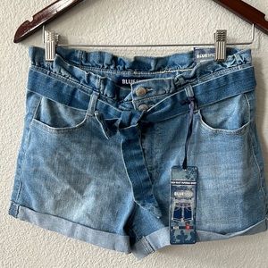 NWT - New With Tags - Blue Space - Blue High Waisted Shorts - Size 7